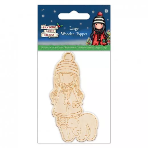 Gorjuss Christmas Large Wooden Topper